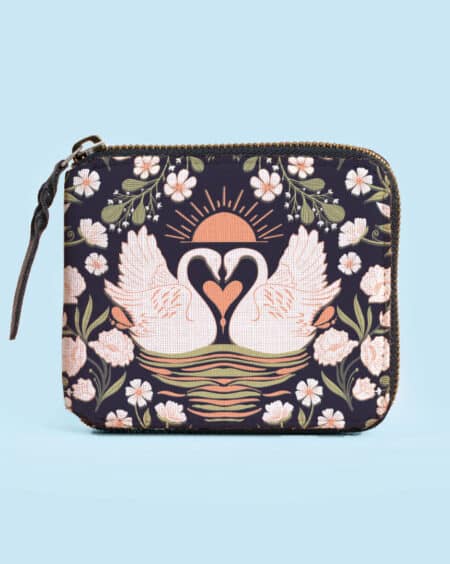 Pocket Wallet For Women | Lovebirds On The Lake